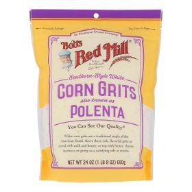 Bob's Red Mill - Grits White Corn - Case Of 4 - 24 Oz